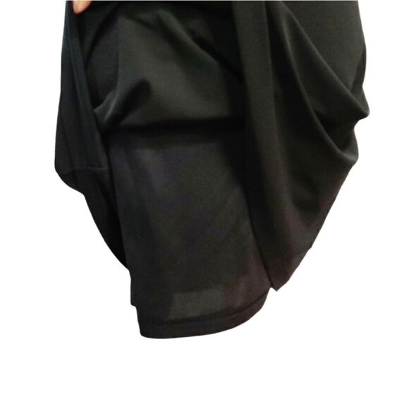 Tiana B. Ruffle V-Neck Collar Black Fit & Flare Dress Silhouette Extra Small XS - Picture 14 of 16